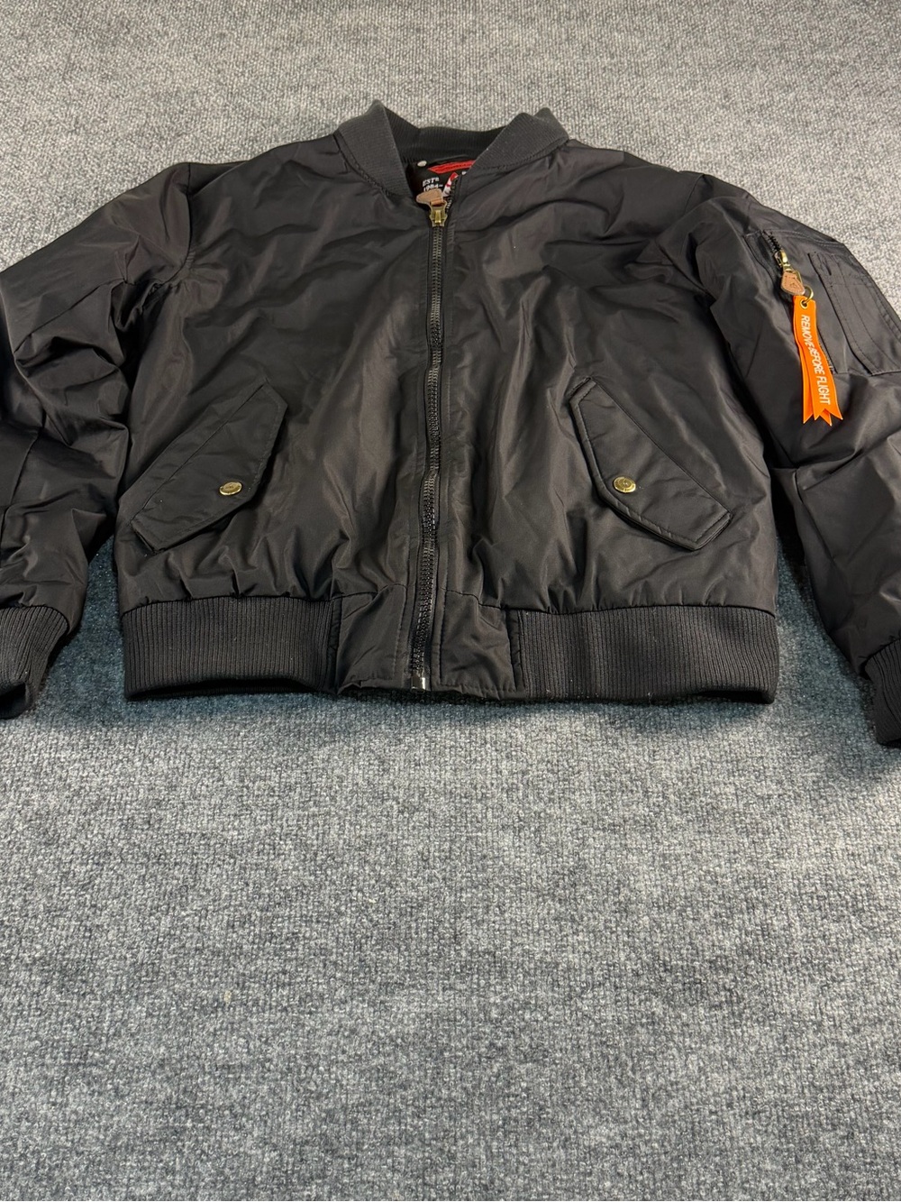 ✈️ Spire MA-1 Bomber Jacket - Orange Lining Pop! 🧡